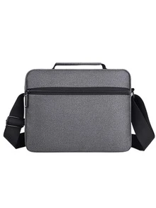 Men Letter Graphic Square Bag - Light Grey - View 2