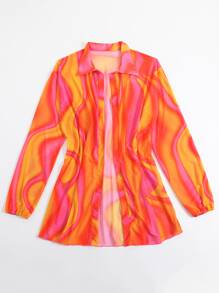 Tie Dye Kimono - Multicolor - View 3