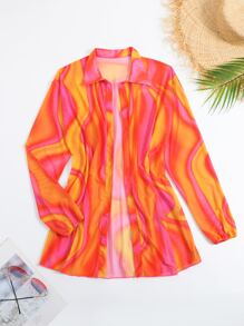 Tie Dye Kimono - Multicolor - View 5