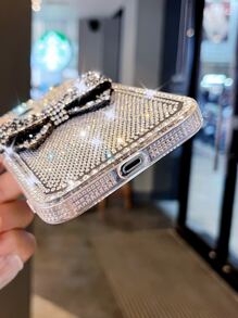 水鑽裝飾手機殼 - 黑色 - 查看 3