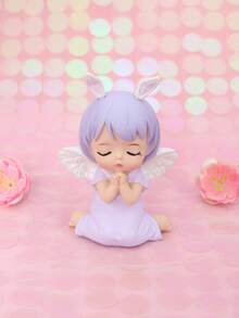 1 pieza ABS Decoración con dibujos animados ángel Decoración para casa - Azul - Ver 1