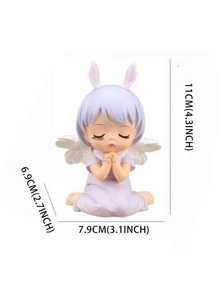 1 pieza ABS Decoración con dibujos animados ángel Decoración para casa - Azul - Ver 3