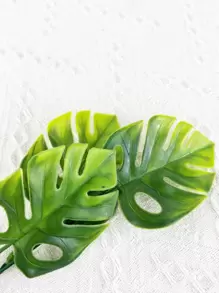 1pc Plastic Artificial Turtle Shell Leaf Decoration