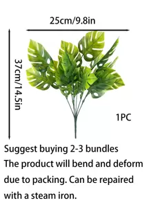 1pc Plastic Artificial Turtle Shell Leaf Decoration