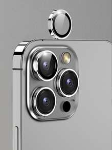 極簡手機鏡頭保護膜，相容於 iPhone 15/15Pro/15Plus/15Promax - 銀色 - 查看 2