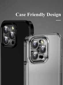 極簡手機鏡頭保護膜，相容於 iPhone 15/15Pro/15Plus/15Promax - 銀色 - 查看 3