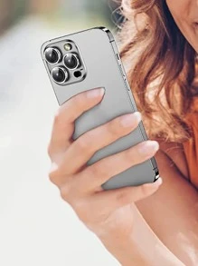 極簡手機鏡頭保護膜，相容於 iPhone 15/15Pro/15Plus/15Promax - 銀色 - 查看 5