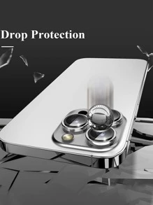 極簡手機鏡頭保護膜，相容於 iPhone 15/15Pro/15Plus/15Promax - 銀色 - 查看 6