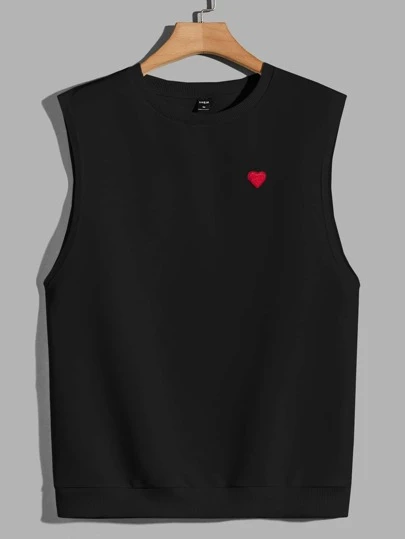 SWAVVY 男式爱心贴布背心 Muscle Teestreetwear 上衣