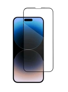 3 件装防摔高清屏幕保护钢化膜适用于 iPhone 适用于 iPhone 16/16 Plus/16 Pro/16 Pro Max/15/15Pro/15 Plus/15 Pro Max/14/13/12/11 - 黑色 - 查看 2