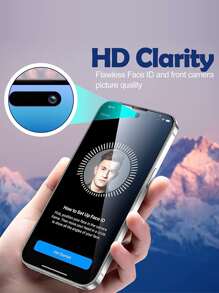 3 件装防摔高清屏幕保护钢化膜适用于 iPhone 适用于 iPhone 16/16 Plus/16 Pro/16 Pro Max/15/15Pro/15 Plus/15 Pro Max/14/13/12/11 - 黑色 - 查看 6