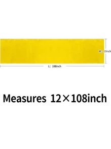 1入組黃色桌旗家用極簡主義滌綸桌旗餐桌 - 金色 - 查看 5