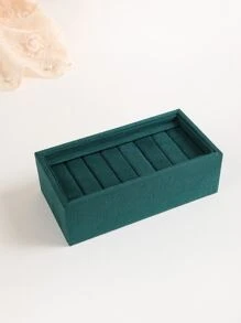 1入組聚酯托盤家用綠色環形托盤 - 墨綠色 - 查看 2