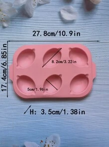 1pc Silicone Candy Mold, Funny Lemon Design Cake Mold For Kitchen Baking - Coral Pink - View 2