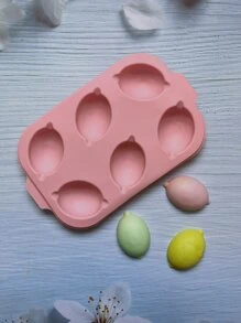 1pc Silicone Candy Mold, Funny Lemon Design Cake Mold For Kitchen Baking - Coral Pink - View 4