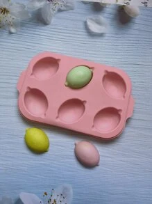 1pc Silicone Candy Mold, Funny Lemon Design Cake Mold For Kitchen Baking - Coral Pink - View 5