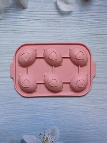 1pc Silicone Candy Mold, Funny Lemon Design Cake Mold For Kitchen Baking - Coral Pink - View 6