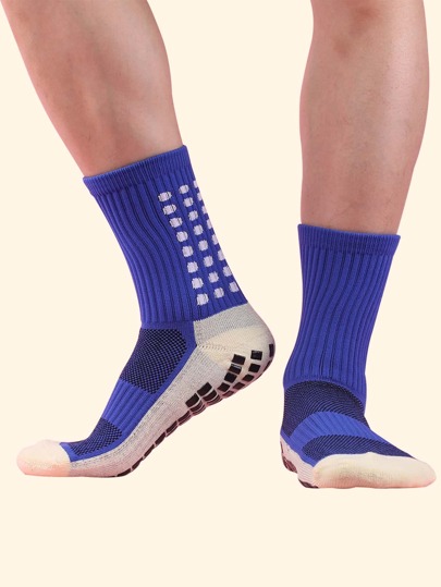 Men Geometric Pattern Crew Socks