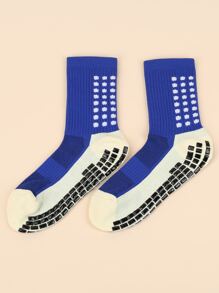 Men Geometric Pattern Crew Socks