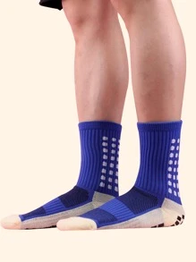 Men Geometric Pattern Crew Socks