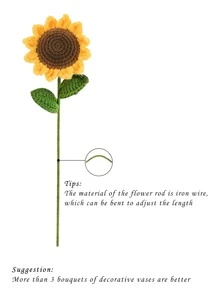 1 hướng dương nhân tạo - Màu vàng - Xem 4