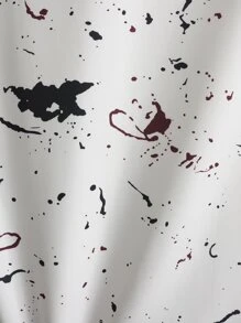 Manfinity Áo sơ mi Nam Nút phía trước Tất cả trên in Giải trí - trắng - Xem 7