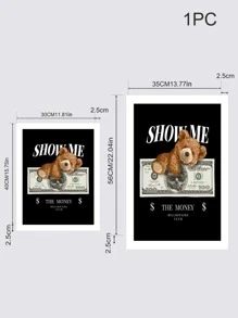 1 Sợi Hóa Học Treo Tranh Hoạt Hình Hoa Văn Hình Gấu Treo Tường Tranh Nghệ Thuật Cho Trang Trí Tường Nhà - Nhiều màu - Xem 3