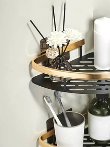 1 pieza Estante de almacenamiento de baño sin perforación - Multicolor - Ver 5