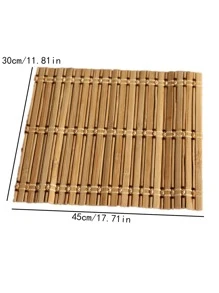 1 Thảm Tre Nơi Chiếu, Nơi Chống Thấm Nước Hiện Đại Cho Bàn Ăn - màu nâu - Xem 2