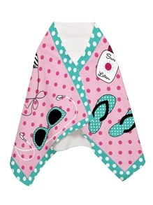 1 chiếc Khăn đi biển họa tiết hoạt hình, Khăn đi biển sợi nhỏ hiện đại dành cho ngoài trời - Nhiều màu - Xem 3