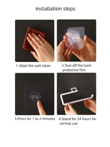 1入組隨機掛壁式紙毛巾架 - 彩色 - 查看 8