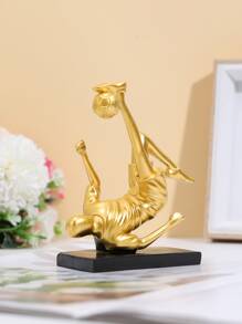 1 cái Polyresin trang trí thủ công, đối tượng trang trí thiết kế bóng đá sáng tạo cho gia đình - Nhiều màu - Xem 2