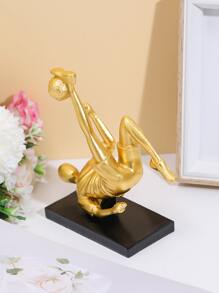 1 cái Polyresin trang trí thủ công, đối tượng trang trí thiết kế bóng đá sáng tạo cho gia đình - Nhiều màu - Xem 5