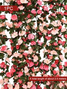 1入組滌綸人造花藤派對人造花花環 - 彩色 - 查看 4