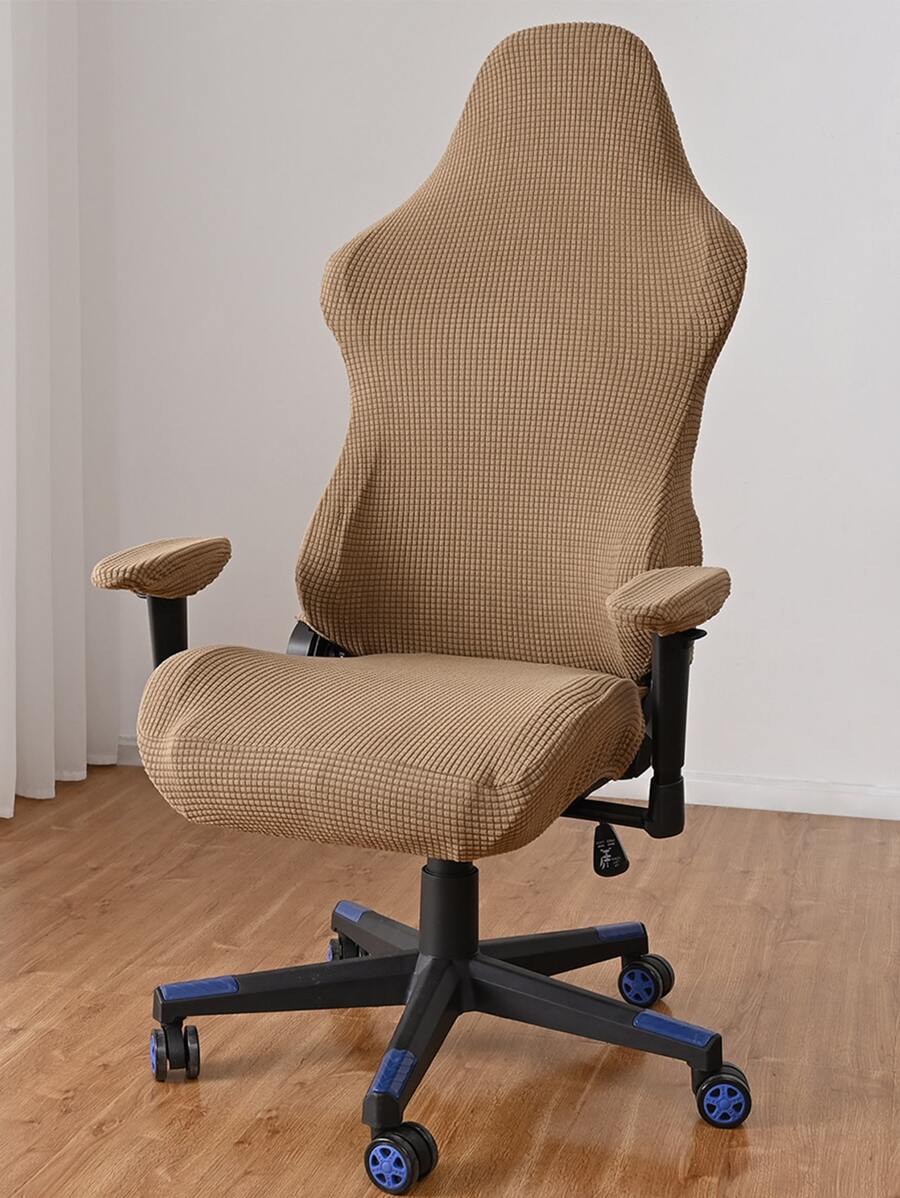 1 Bọc Ghế Màu Trơn, Bọc Ghế Văn Phòng Polyester Tối Giản Bọc Ghế Văn Phòng Cho Gia Đình - Lạc đà - Xem 1
