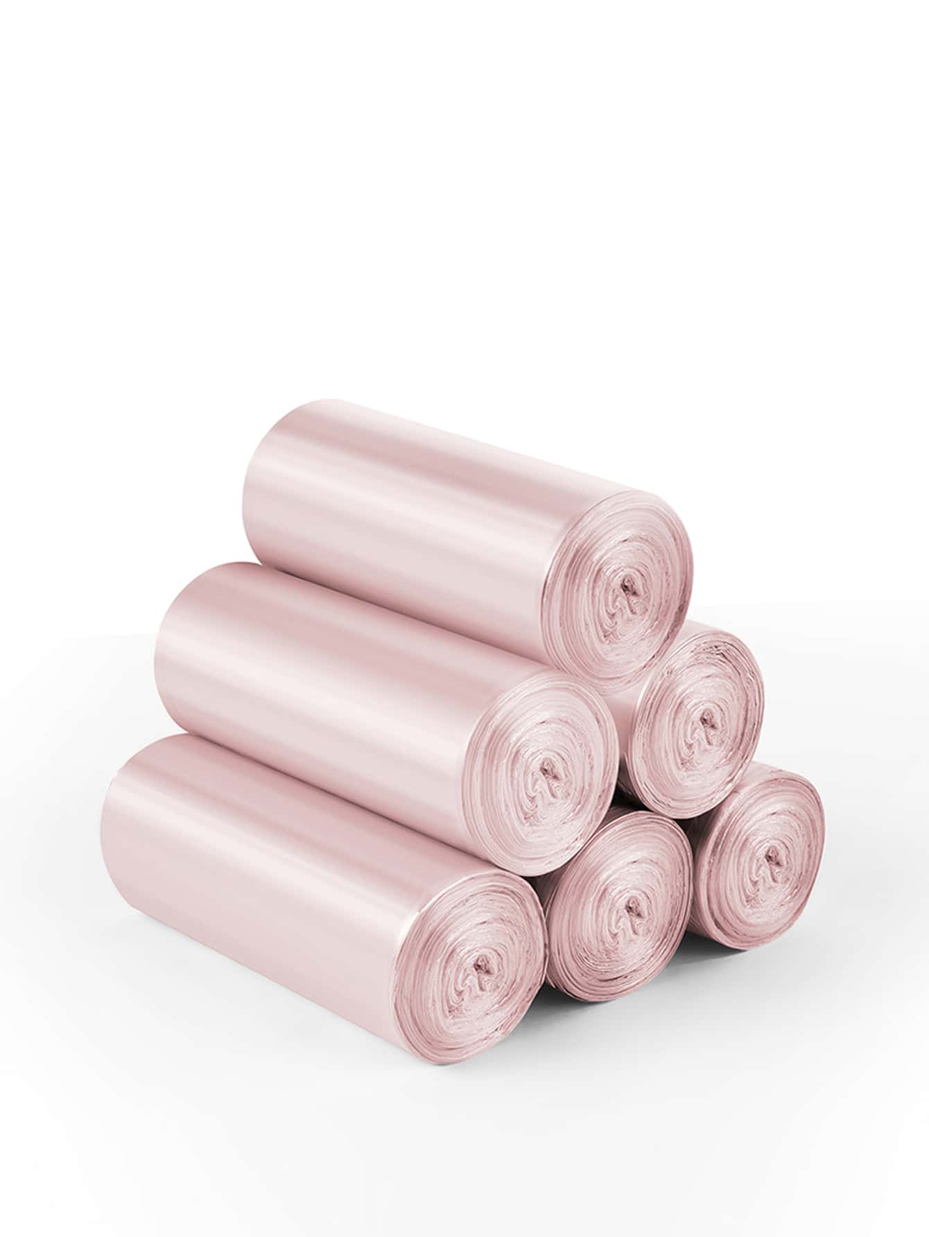 5rolls/set PE Trash Bag, Solid Color Garbage Bag For Household - Gold - View 1