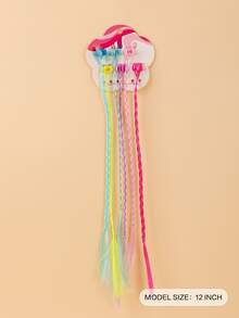 6 bím tóc tổng hợp ngắn - Nhiều màu - Xem 2