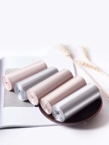 Bolsa de basura portátil de 1 paquete, bolsa de basura desechable de PE de Color liso Simple para el hogar - Caqui - Ver 4