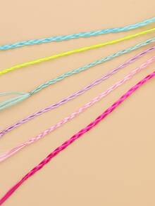 6 bím tóc tổng hợp ngắn - Nhiều màu - Xem 4