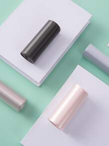 Bolsa de basura portátil de 1 paquete, bolsa de basura desechable de PE de Color liso Simple para el hogar - Caqui - Ver 8