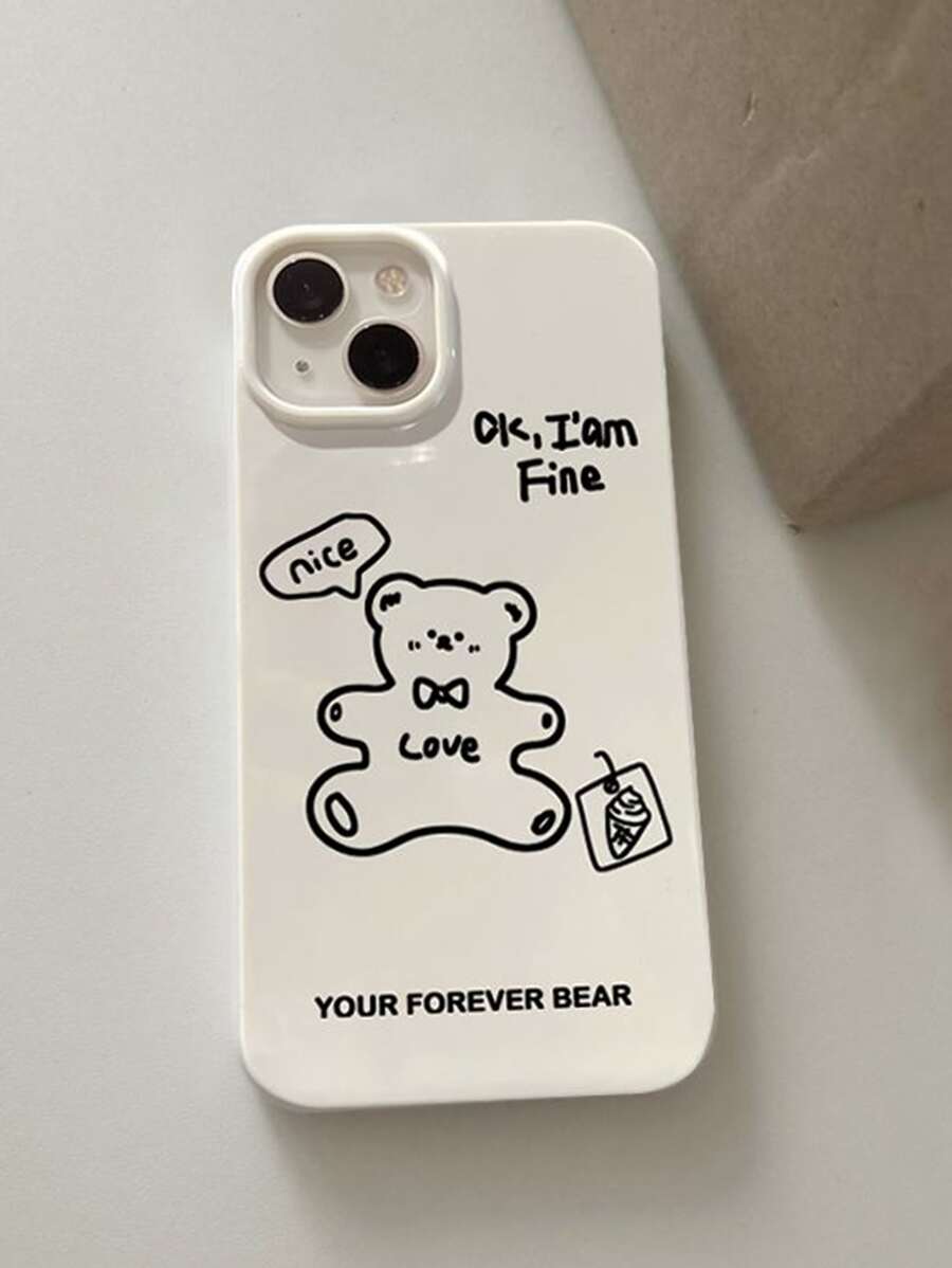 卡通小熊手機殼 - 彩色 - 查看 1