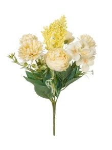 1 Bó hoa nhân tạo, Hoa giả bằng nhựa đơn giản để trang trí nhà cửa - Nhiều màu - Xem 4