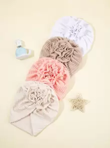 4pcs Baby Flower Decor Hat - Multicolor - View 1