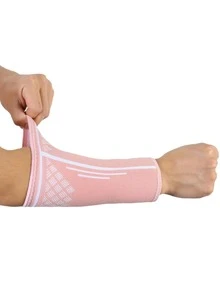 Sun Protective Anti UV 1pc Breathable Sports Arm Sleeve - Pink - View 3