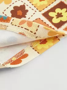 SHEIN MOD Floral Print Halter Top - Multicolor - View 3