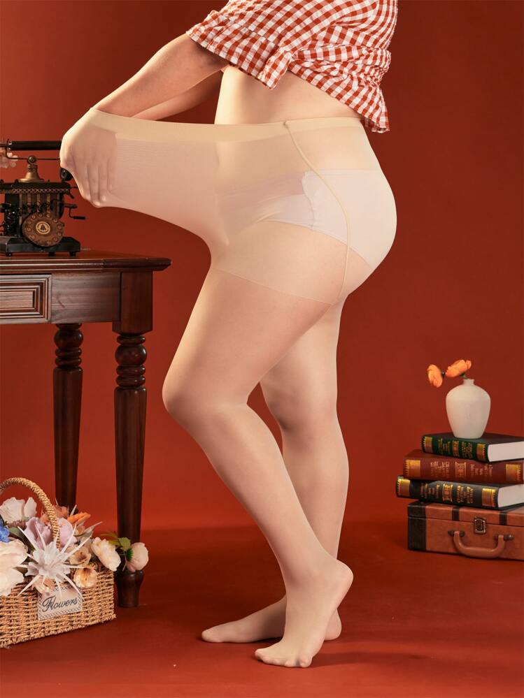 جوارب موحدة اللون مقاس كبير