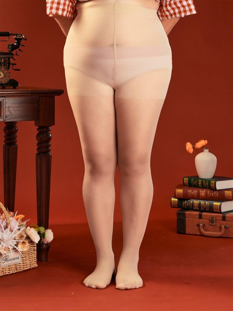 جوارب موحدة اللون مقاس كبير