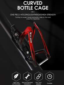 WEST BIKING 1入組自行車水瓶籠子 - 紅色 - 查看 3