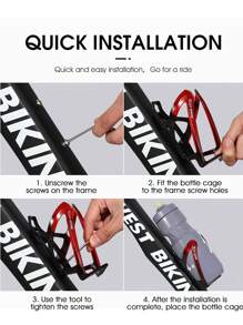 WEST BIKING 1入組自行車水瓶籠子 - 紅色 - 查看 6