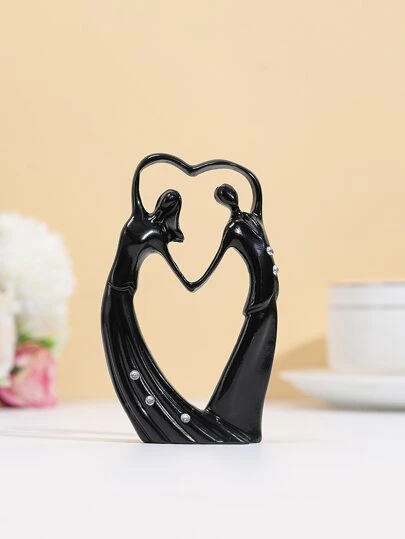 1入組合成樹脂裝飾用品創意抽象人像水鑽裝飾設計裝飾物件